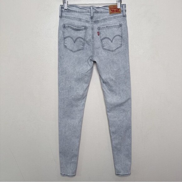 Levi's Womens 26 720 High Rise Super Skinny Jeans Grey Wash - Picture 16 of 16